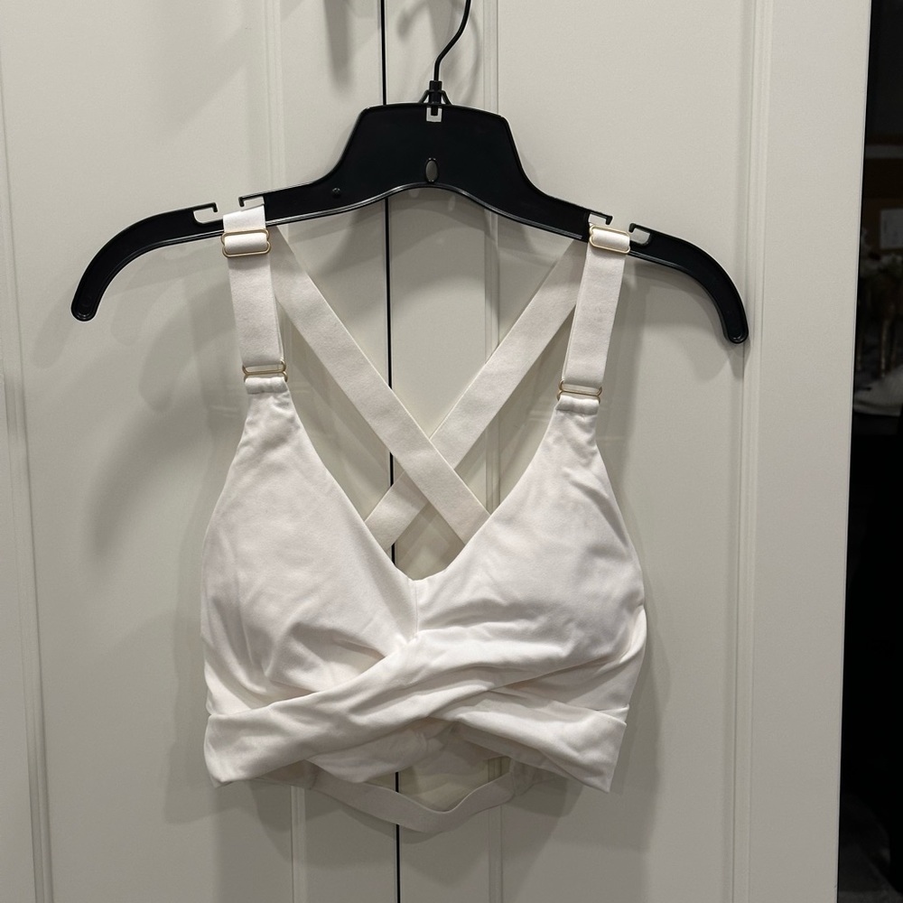 BuffBunny White Candy Wrap Sports Bra